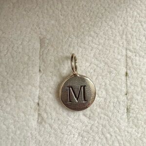 Sterling Silver Initial 'M' Pendant